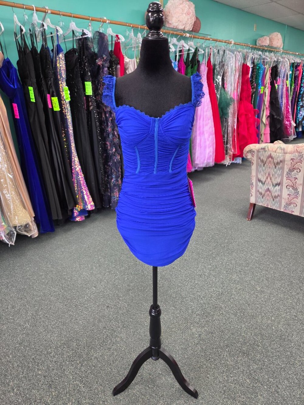 Homecoming Dress Private Label Kendall Royal Blue Size 6 Short Formal